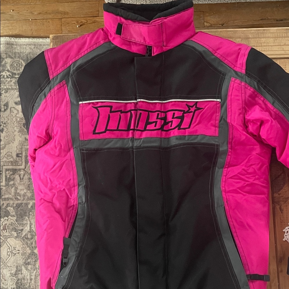 Women's Pink and Black Jacket